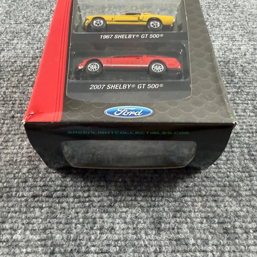 Greenlight Shelby GT 500 Factory 2-Pack 1:64 Yellow Red Diecast Mustang Set